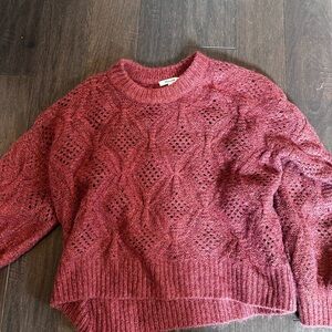 Madewell Pink Pulloverr Sweater